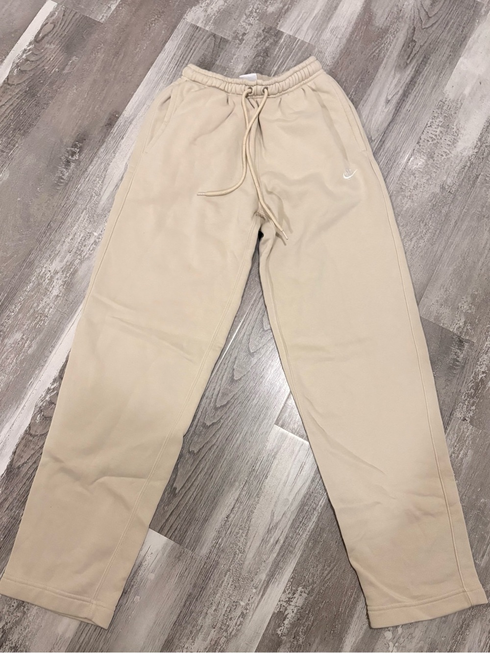NEW Nike Beige Men's open hem with Drawstring